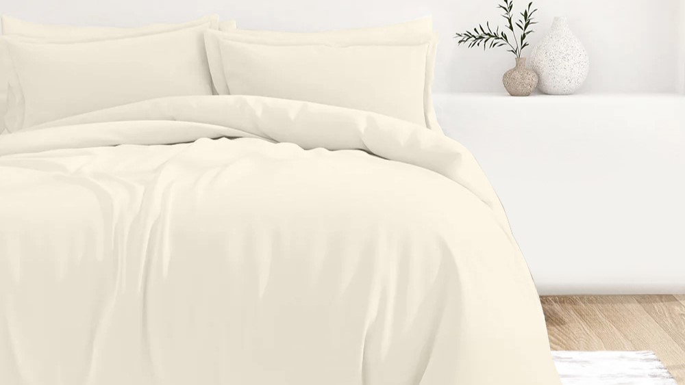 Housse de couette Percale unie Naturel